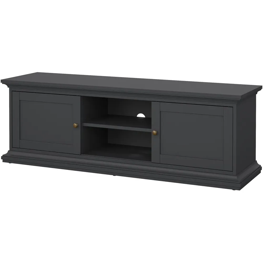 Florence Paris 2 Door TV Unit with Storage - Grey