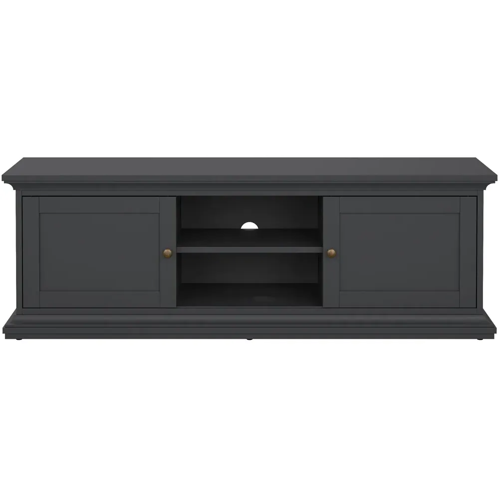 Florence Paris 2 Door TV Unit with Storage - Grey