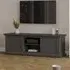 Florence Paris 2 Door TV Unit with Storage - Grey