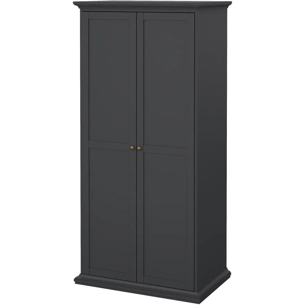 Florence Paris 2 Door Wardrobe - Grey