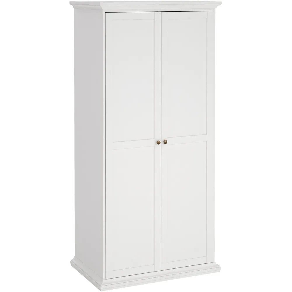 Florence Paris 2 Door Wardrobe - White