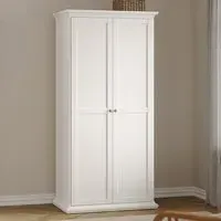 Florence Paris 2 Door Wardrobe - White