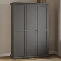 Florence Paris 3 Door Wardrobe - Grey