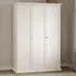Florence Paris 3 Door Wardrobe - White