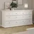 Florence Paris 8 Drawer Chest of Drawers - White