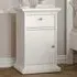 Florence Paris Single Door Single Drawer Bedside Table - White