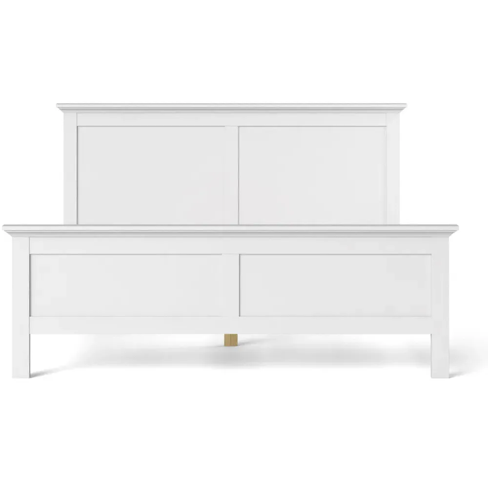 Florence Paris Super King Bed Frame - White