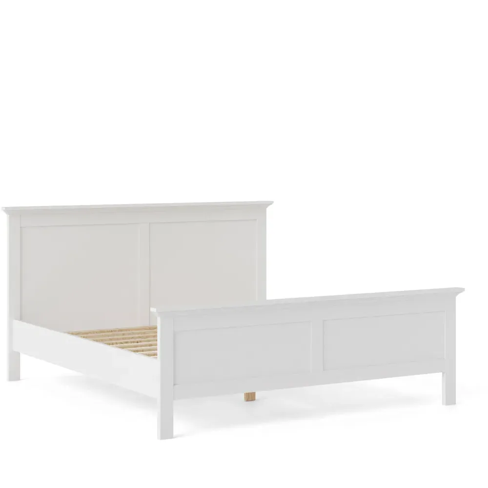 Florence Paris Super King Bed Frame - White