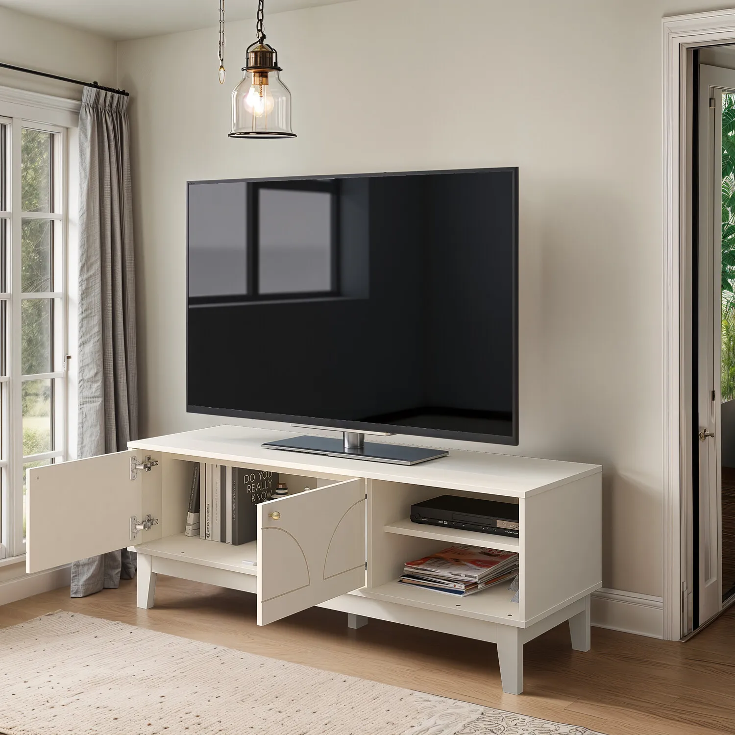 Florence TV Unit - Ivory