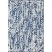 Florida Chevron Indoor Outdoor Rug - Blue