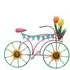 Flower Bike Hanging Decoration with Basket - Multicolor