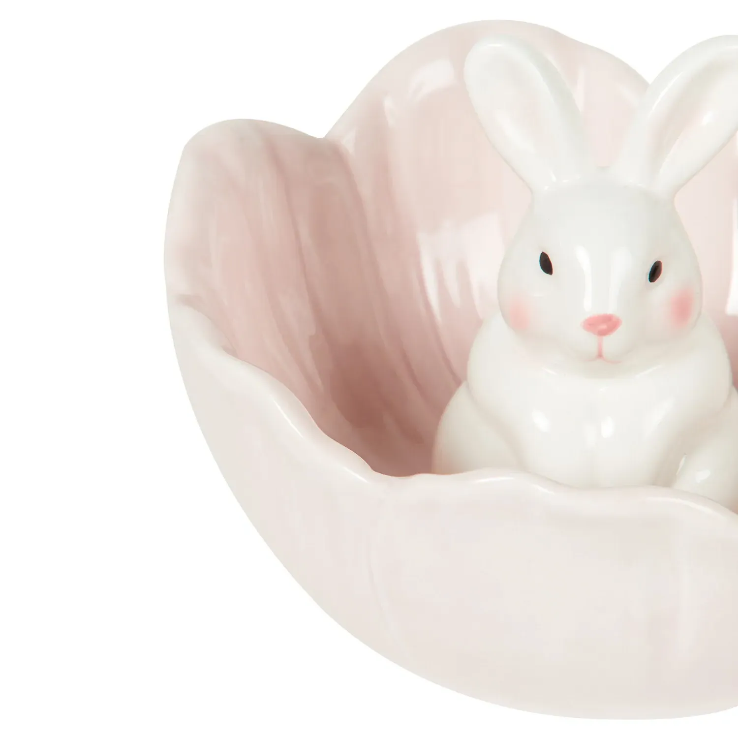 Flower Bowl with Bunny - Pink