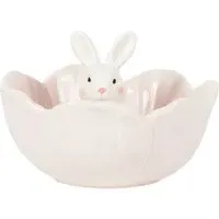 Flower Bowl with Bunny - Pink