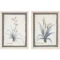 Flower Hand Sketch Effect Framed Art
