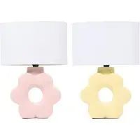 Flower Table Lamp - Pink