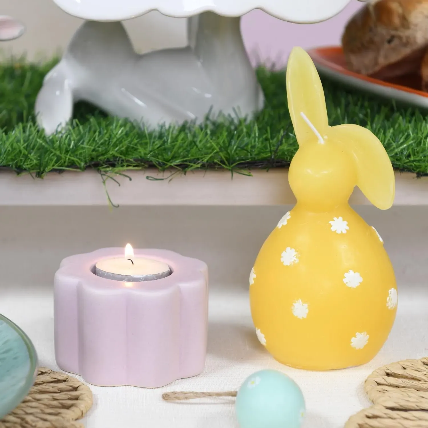 Flower Tealight Candle Holder - Pastel