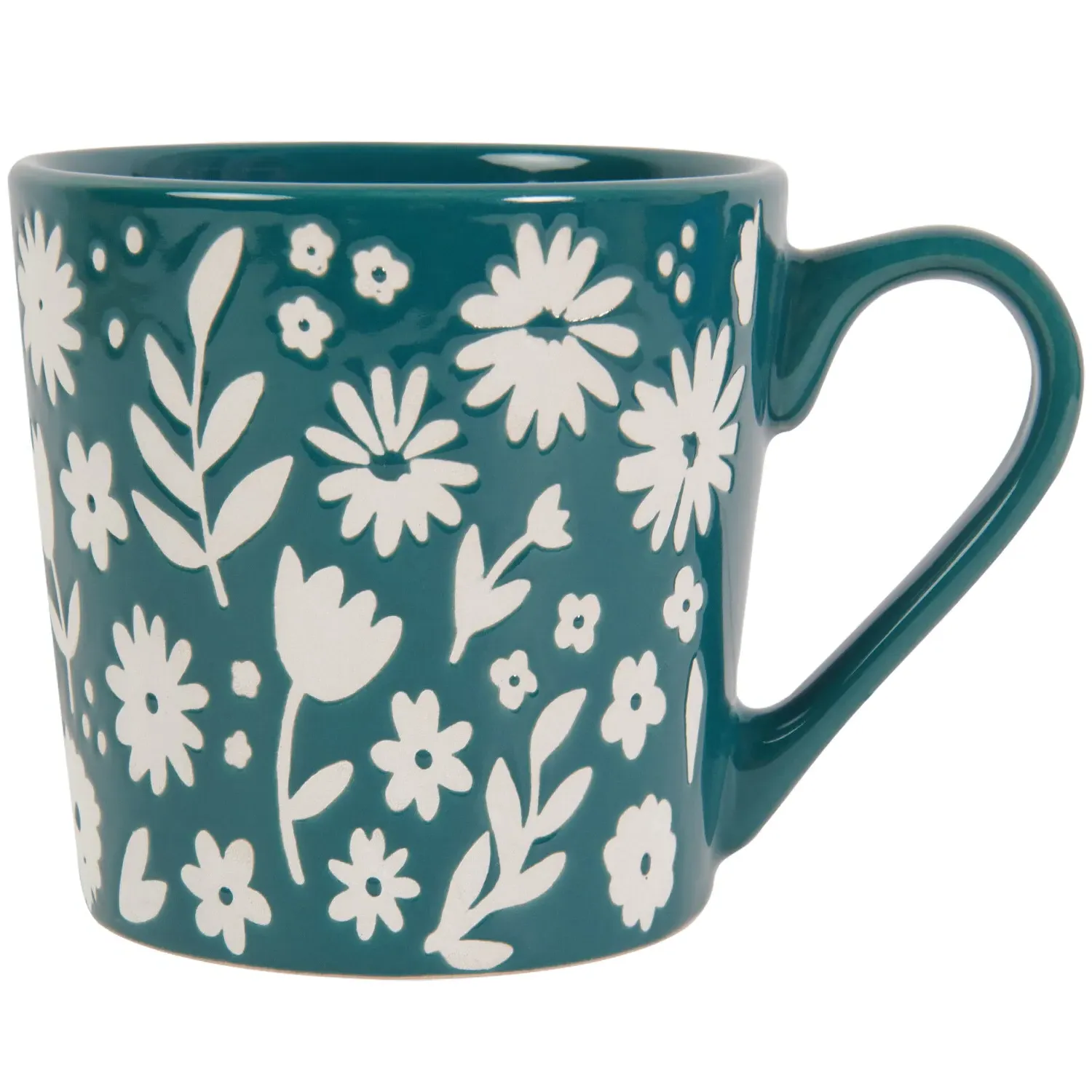 Flower Wax Resistant Mug - Emerald image