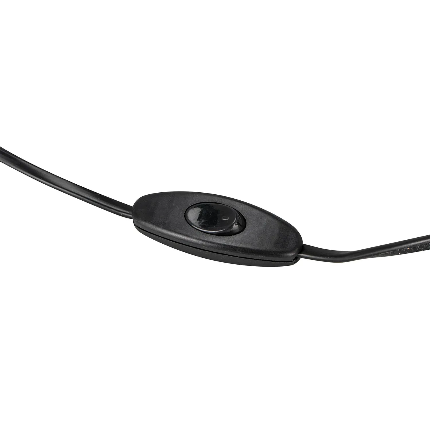 Flowing Glass Table Lamp with Pleated Shade - Grey