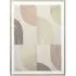Foiled Wavy Framed Print - Natural