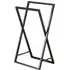 Foldable Rectangle Towel Rack - Black