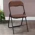 Folding Chair - Brown, Velvet