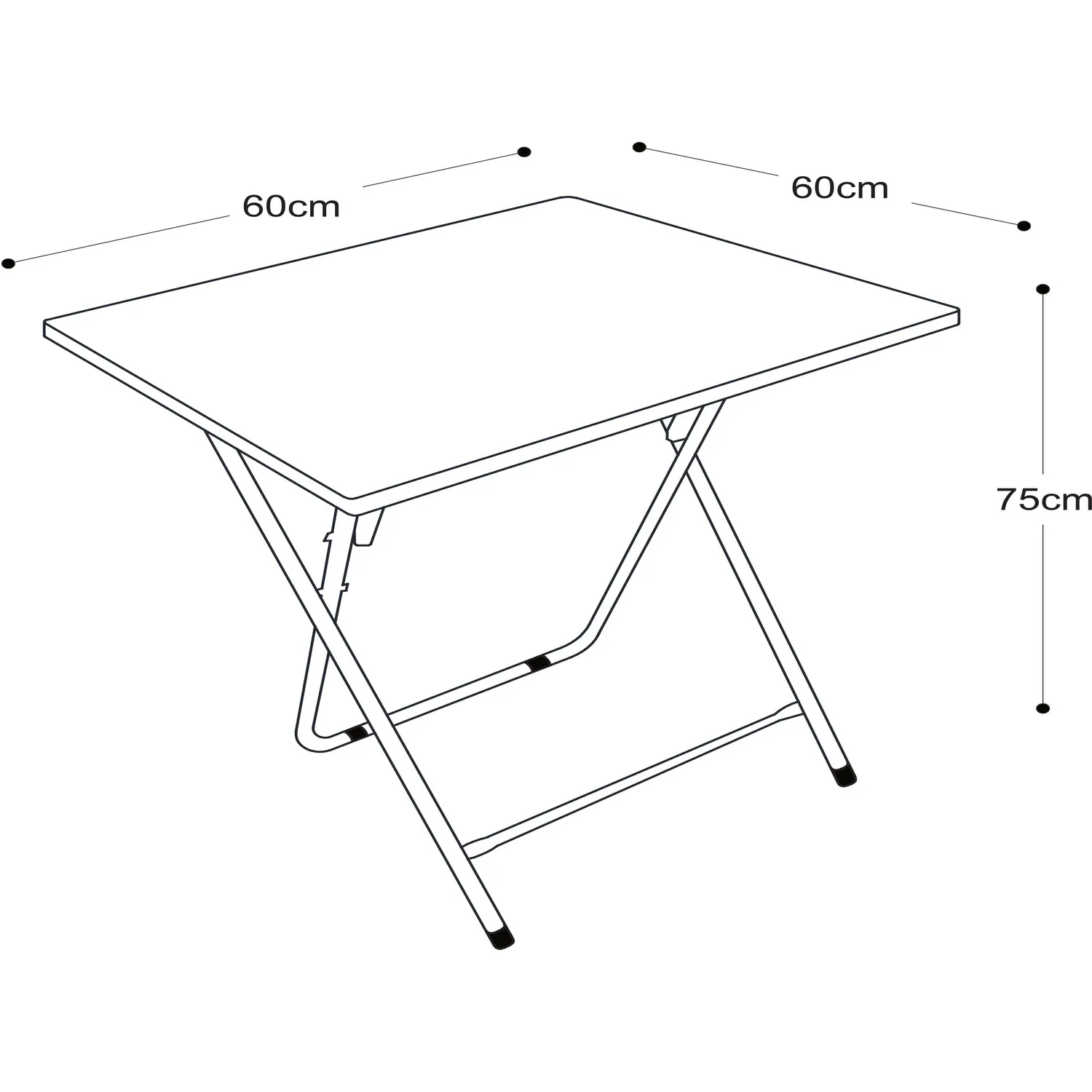 Folding Table - Black