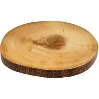 Footed Log Slice Decoration Stand - Wood