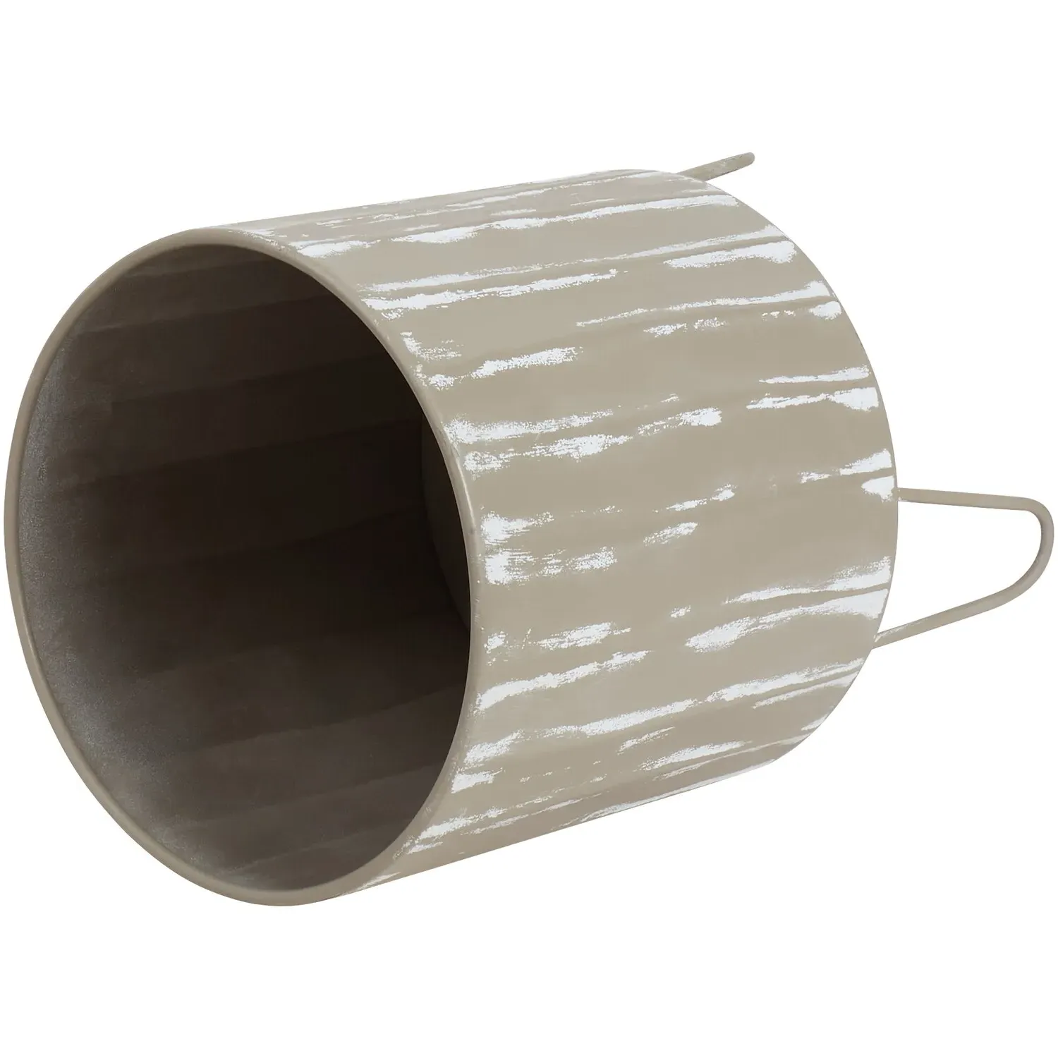 Footed Metal Planter on Legs - Taupe