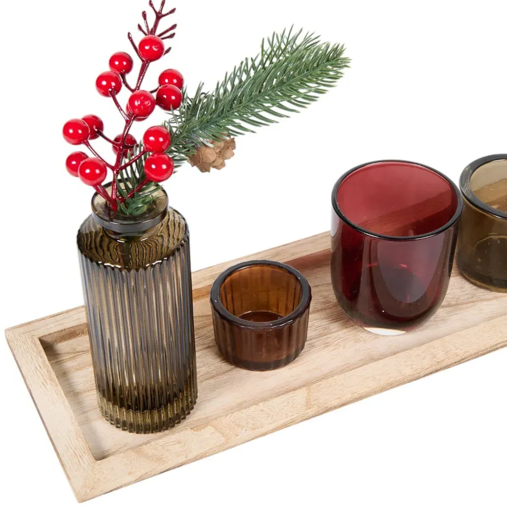 Forest Festive Candle Tray