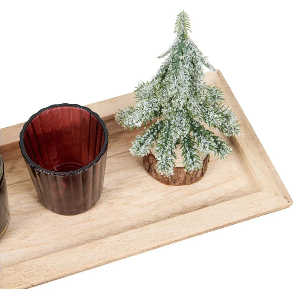 Forest Festive Candle Tray