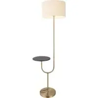 Forrest Floor Lamp with Table - Antique Brass