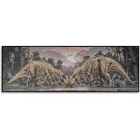 Framed Jurassic Art - Brown