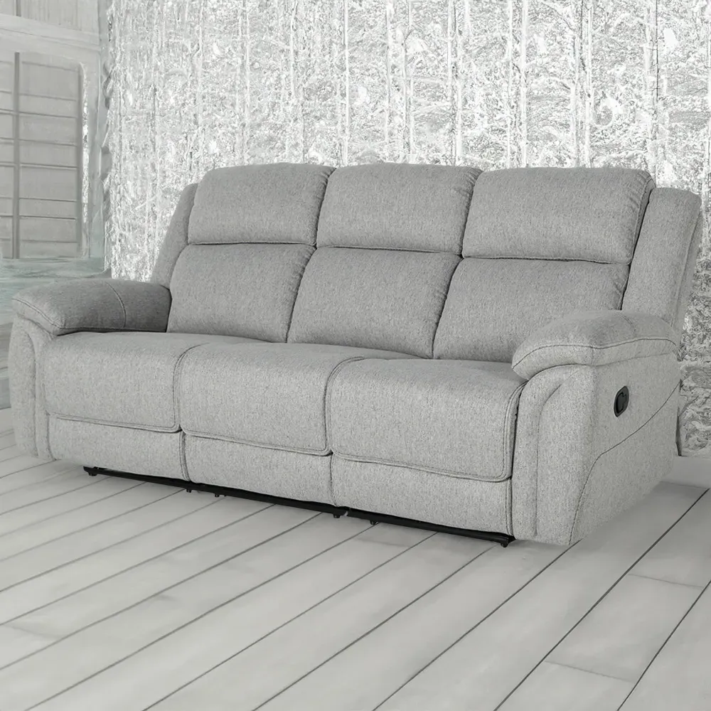 Fraser 3-Seater Reclining Sofa - Grey