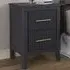 Fregona 2 Drawer Bedside Table - Charcoal, Pine