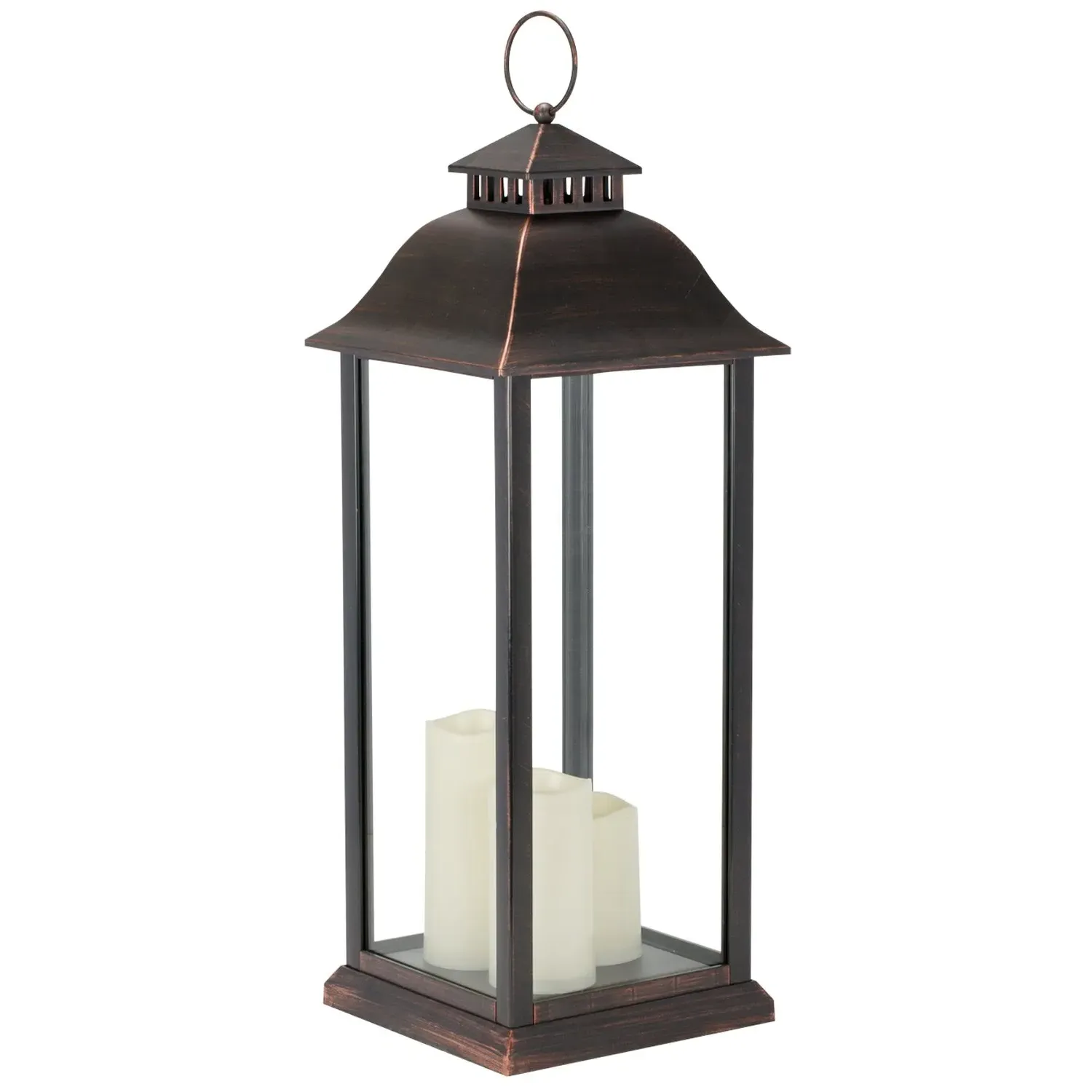 Frosted Fairytale Triple LED Lantern - Copper