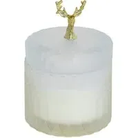 Frosted Reindeer Candle