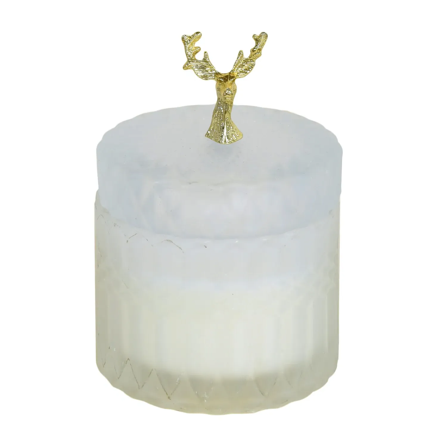 Frosted Reindeer Candle