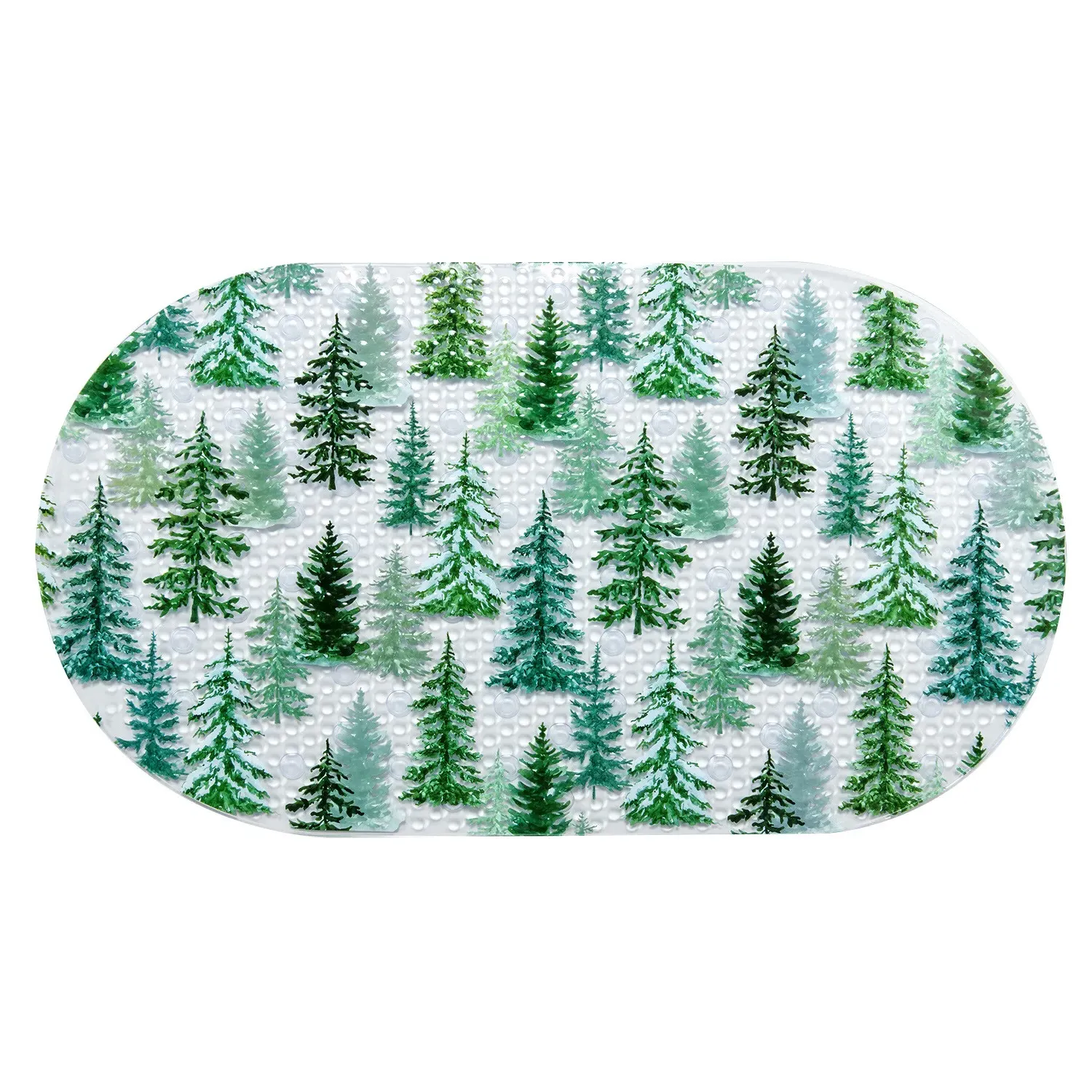 Frosty Forest PVC Bath Mat