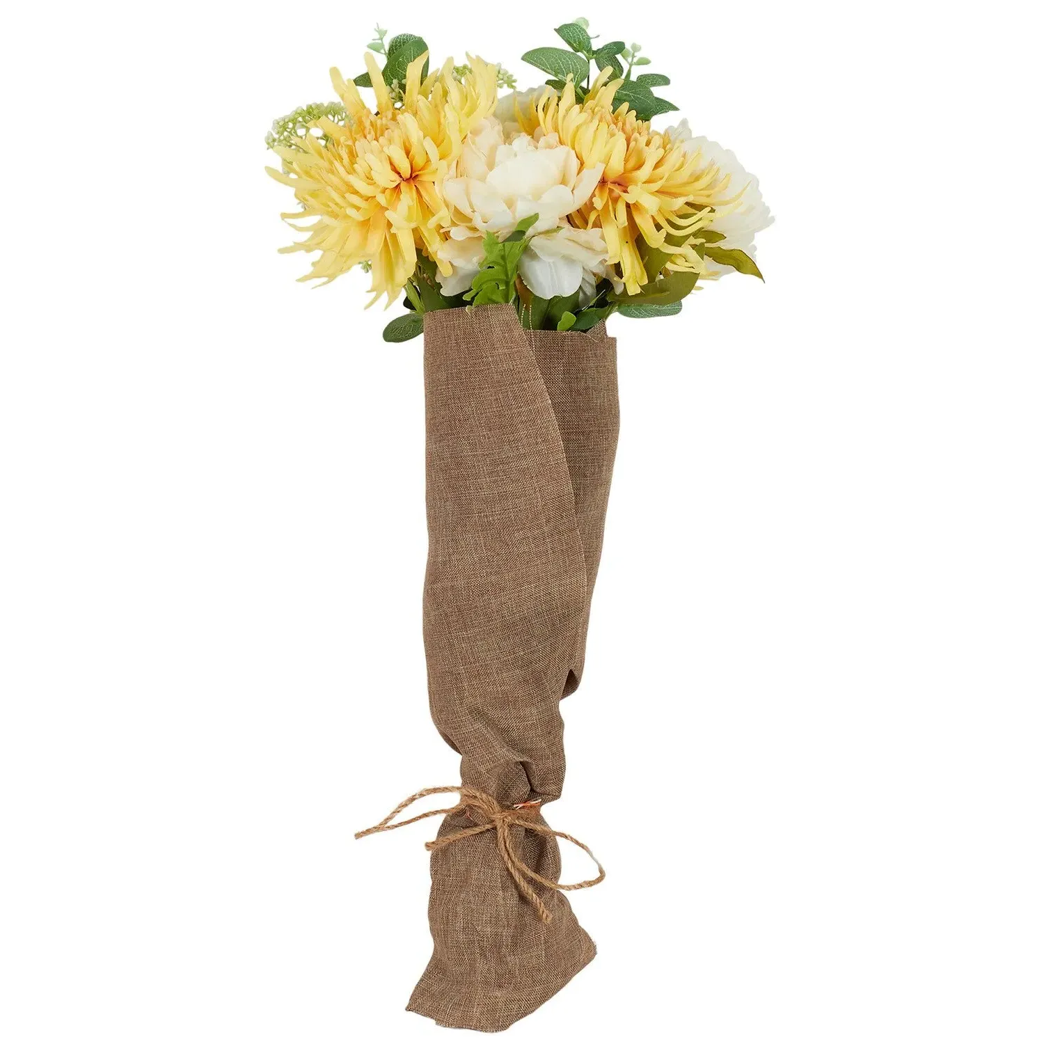 Fuji & Peony Artificial Bouquet - Yellow