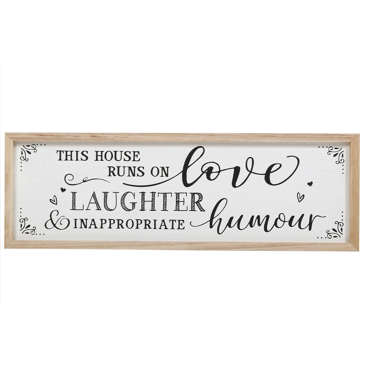 Fun Quote Framed Plaque - Wood