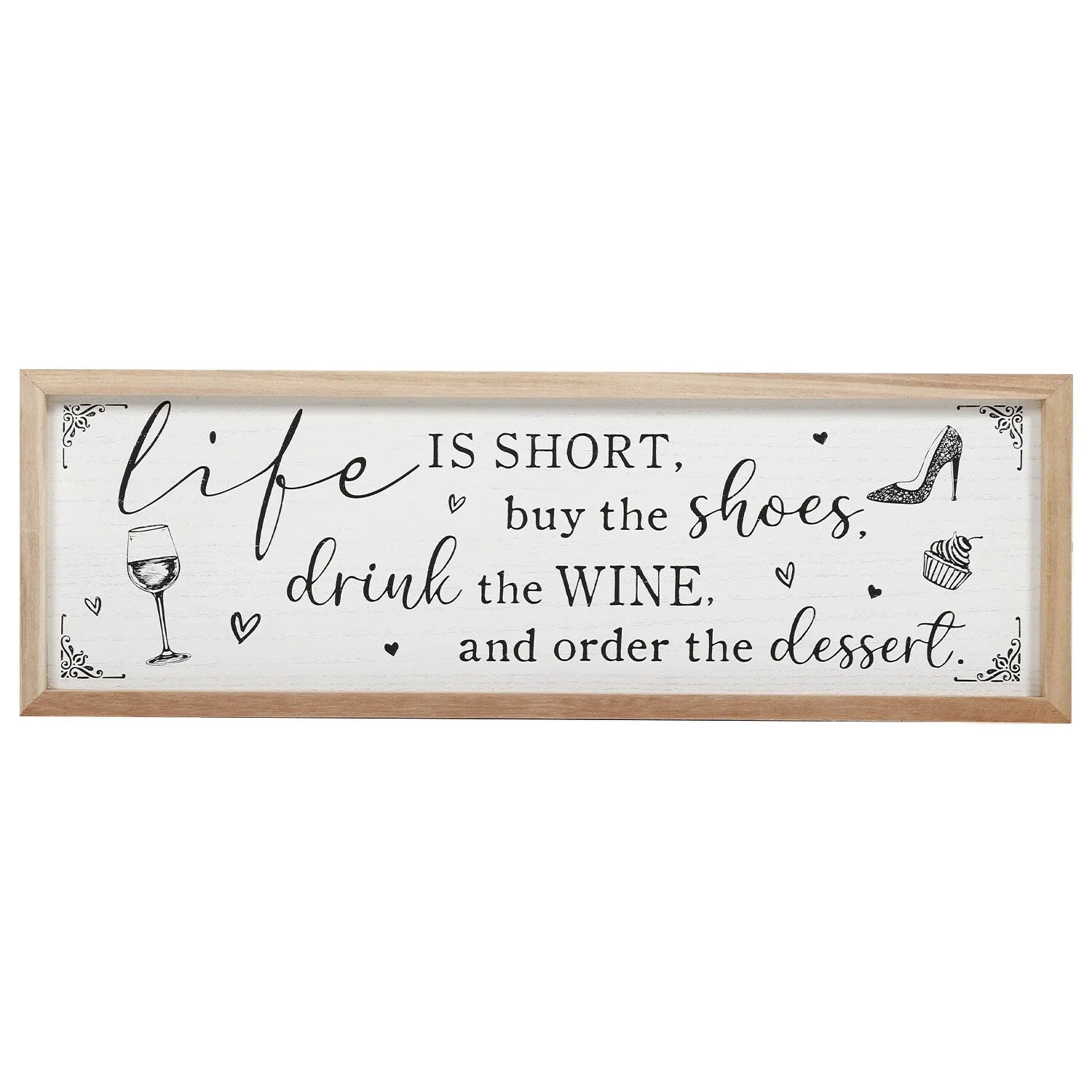Fun Quote Framed Plaque - Wood image