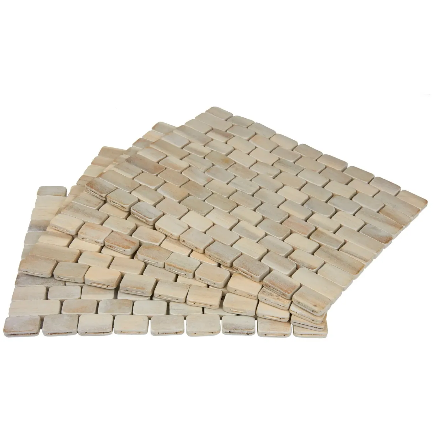 Fusion 4 Pack Placemats - Cream, Driftwood