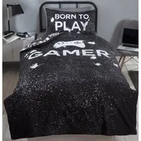 Gamer Single Duvet Set - Black