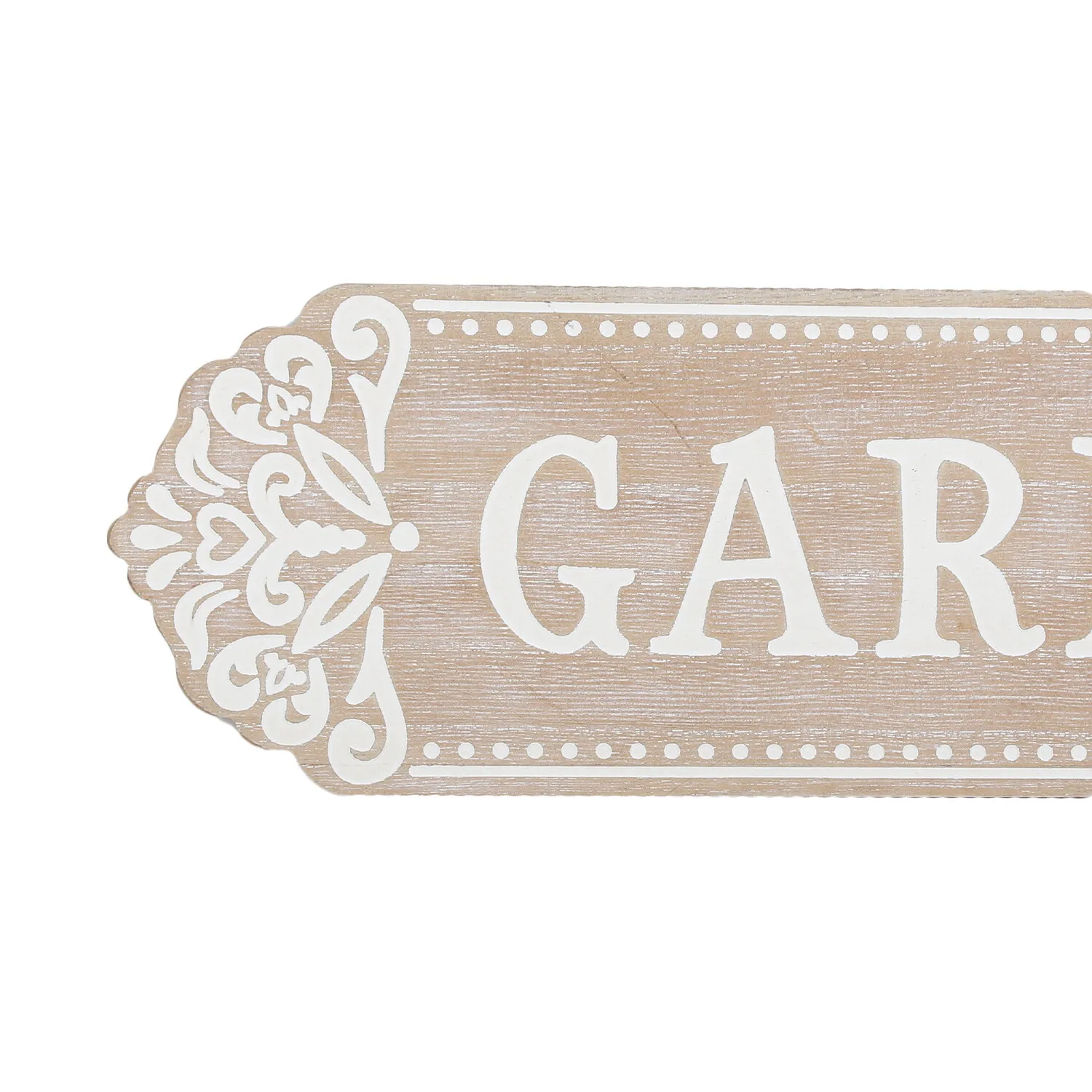 Garden Bar Wood Effect Plaque - Natural
