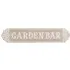 Garden Bar Wood Effect Plaque - Natural