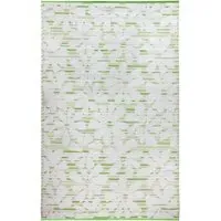 Garden Flower Outdoor Rug - Green