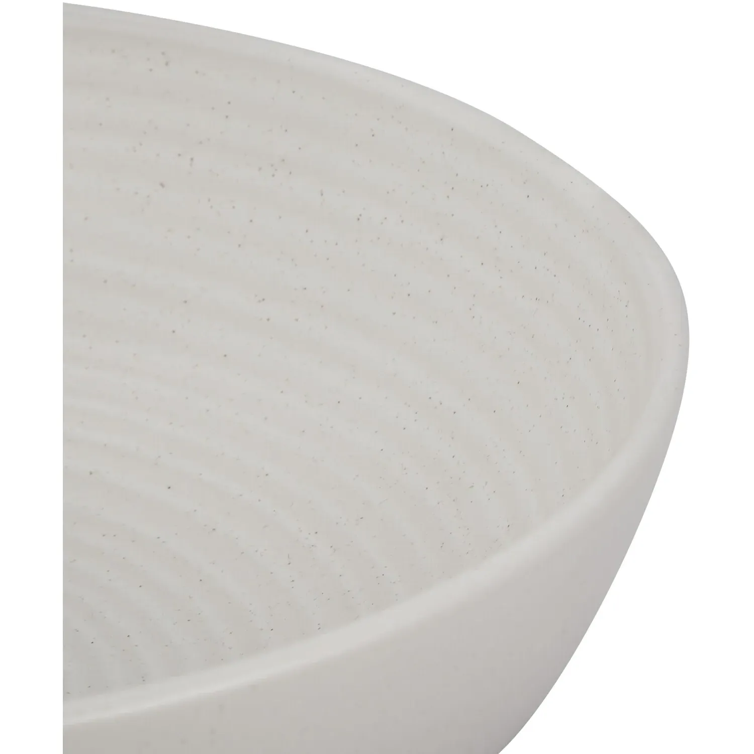 Genoa 24cm Ribbed Serving Bowl - Cream