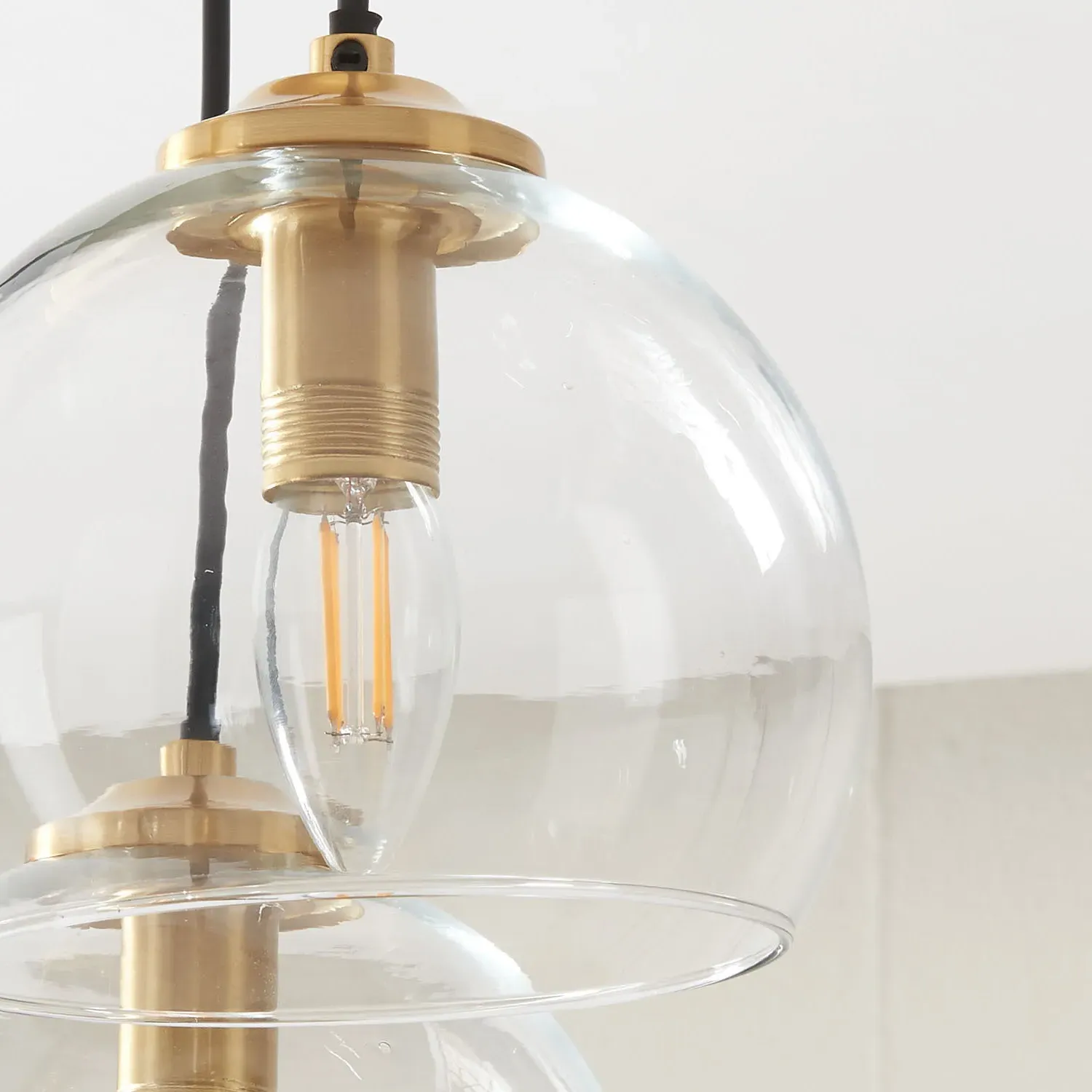 Genoa 5 Light Ceiling Fitting - Brass