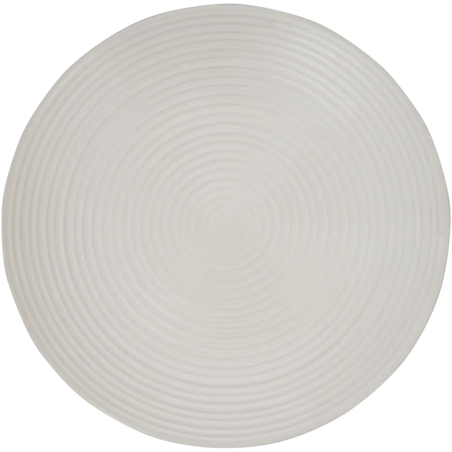 Genoa Ribbed Dinner Plate - Cream