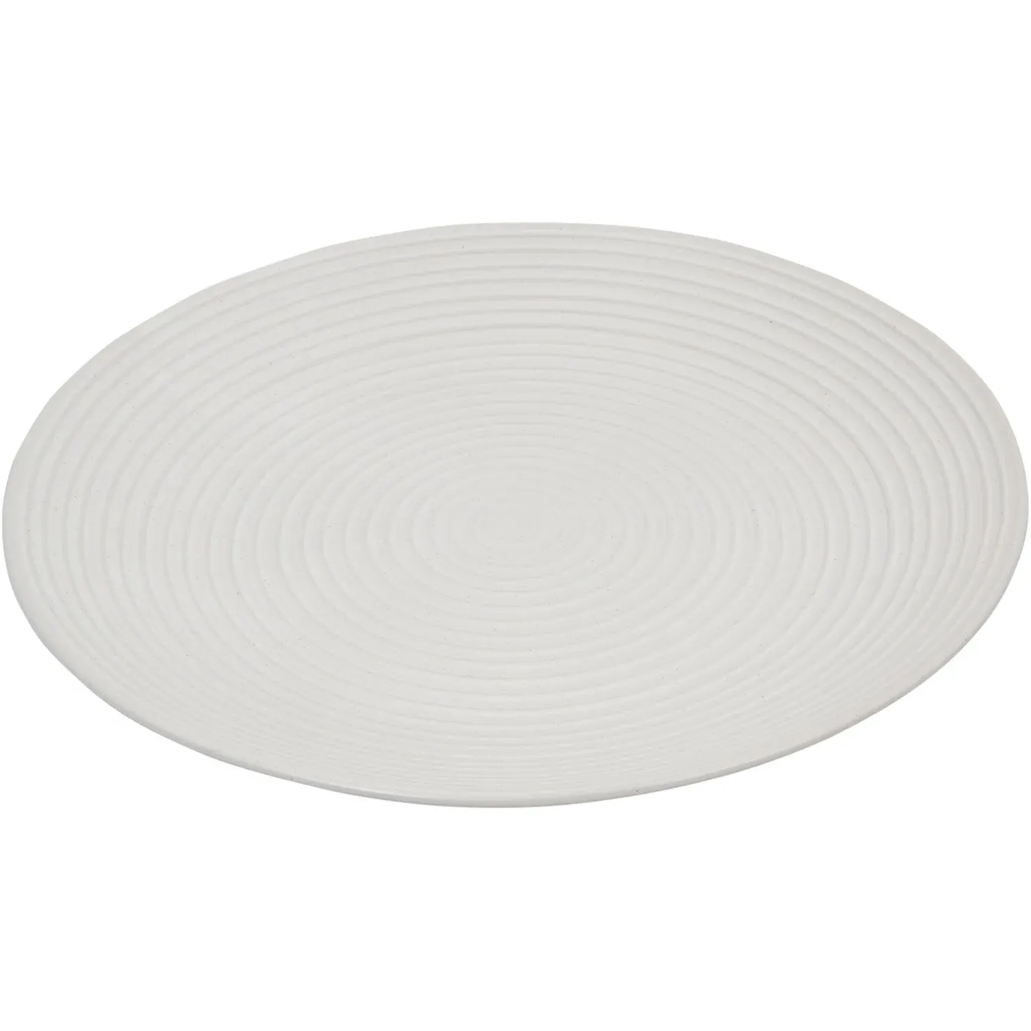 Genoa Ribbed Dinner Plate - Cream